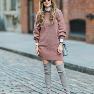 NWOT Topshop Sweater Dress in Rose Size 8